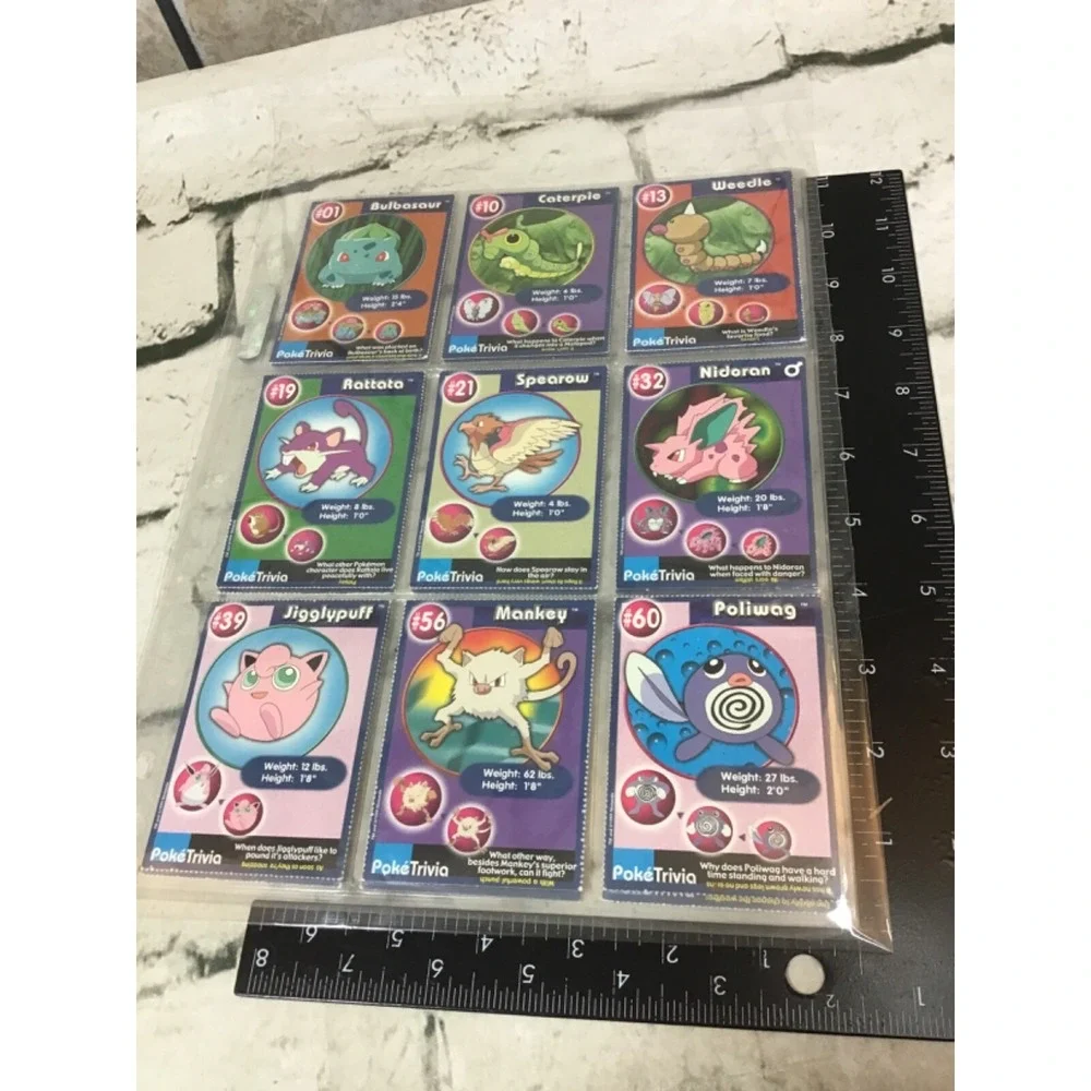 Pokemon Poketrivia Cards Burger King 1999 Lot of 18 cards‎